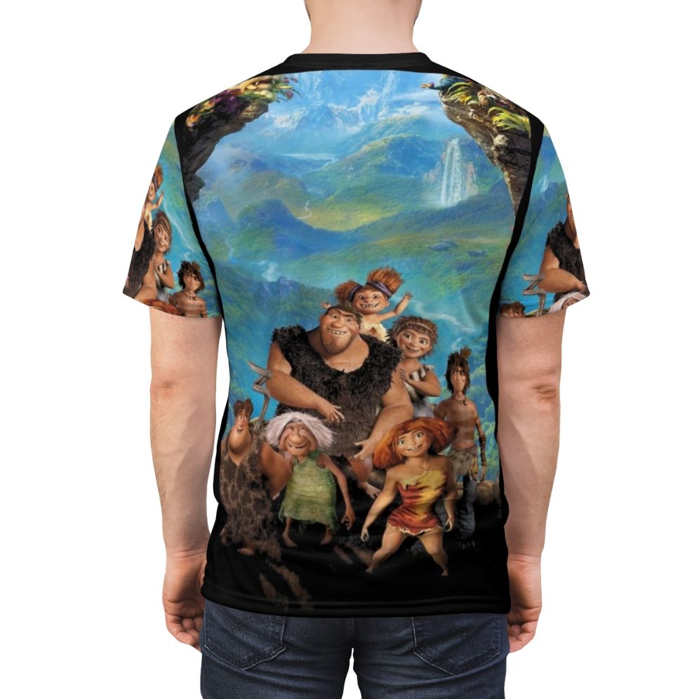 The Croods A New Age inspired t-shirt featuring characters from the animated comedy film - men back