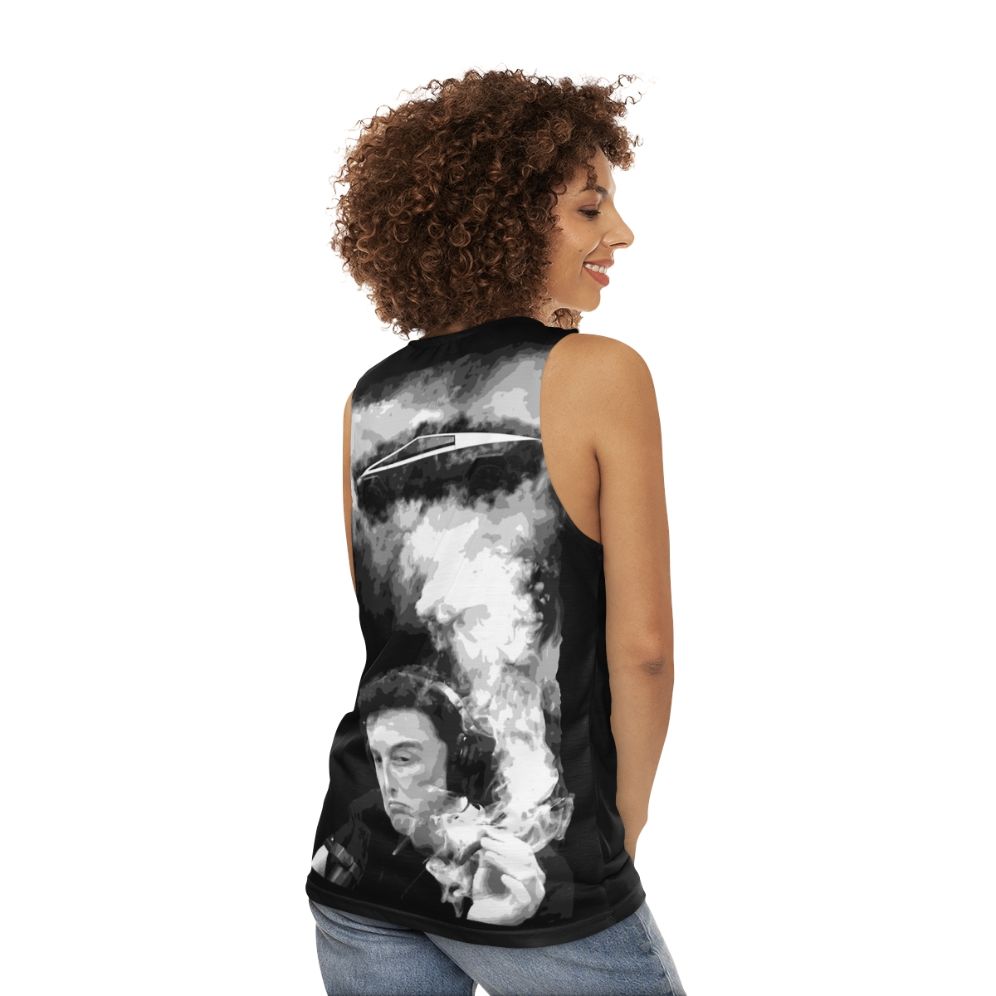 Elon Musk Cybertruck Unisex Tank Top - women back