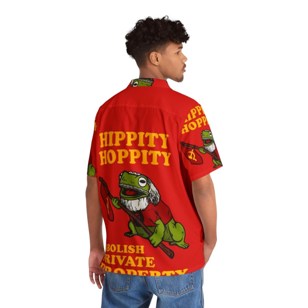 "Hippity Hoppity Abolish Private Property Communist Hawaiian Shirt" - People Back