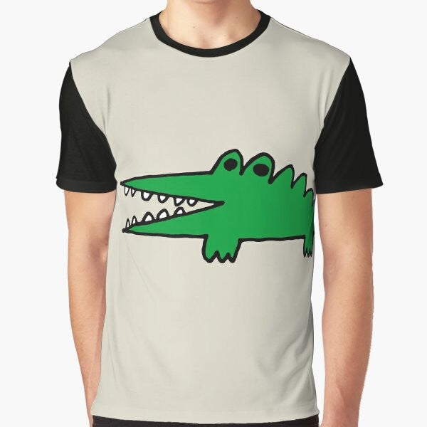 Alligator graphic t-shirt with the text "Big Challenges"