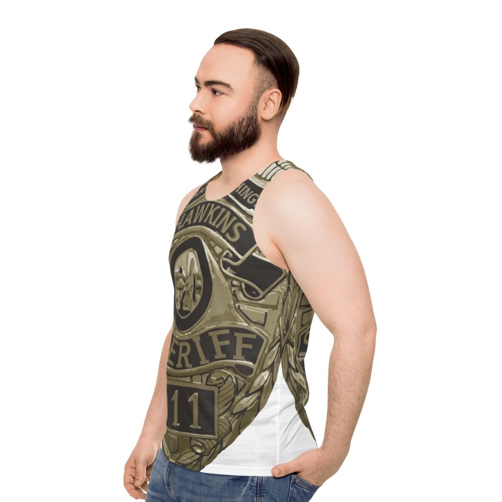 Stranger Things Hopper Unisex Tank Top - men side