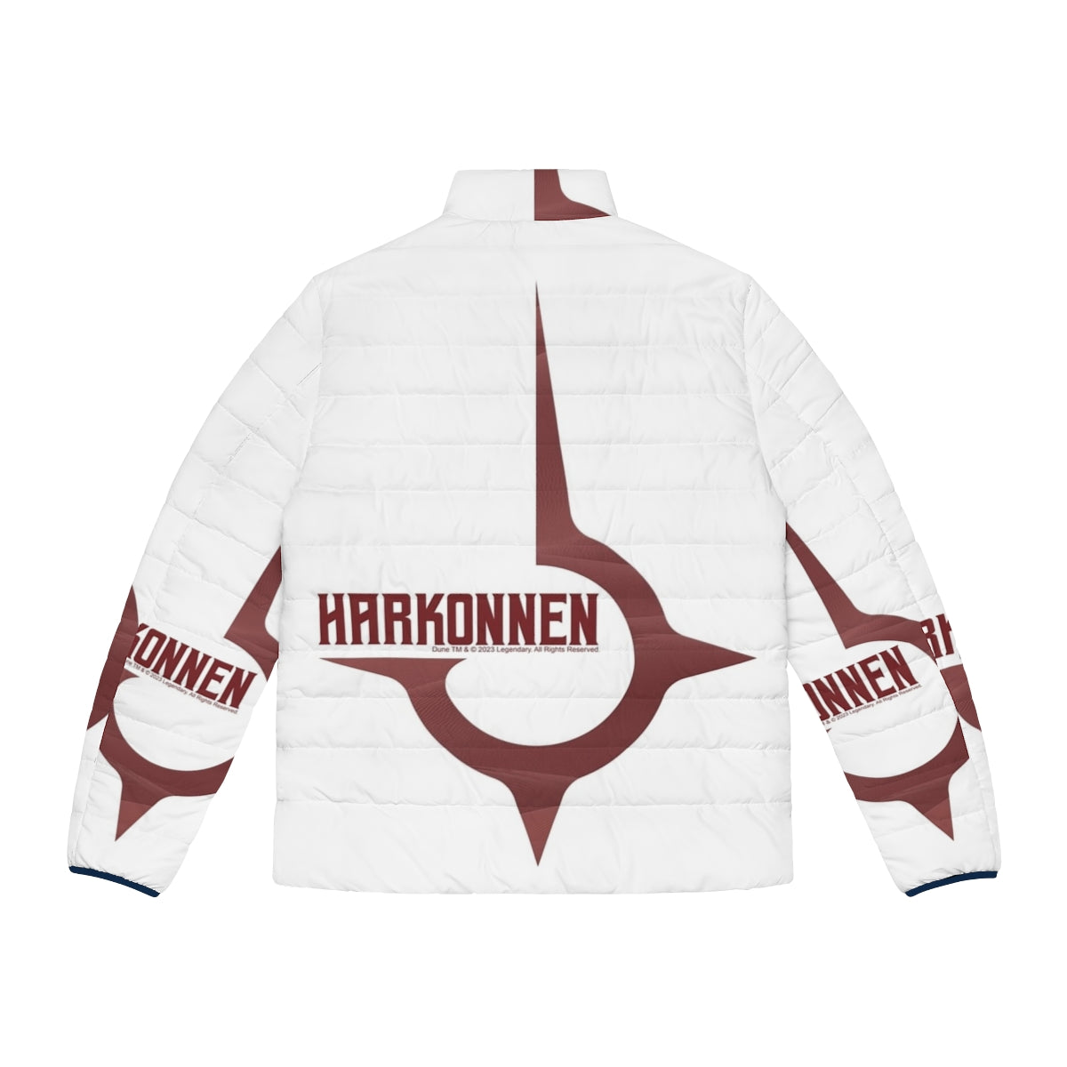 Scarlet House Harkonnen Dune 2020 Puffer Jacket featuring a bold and stylish design - Back