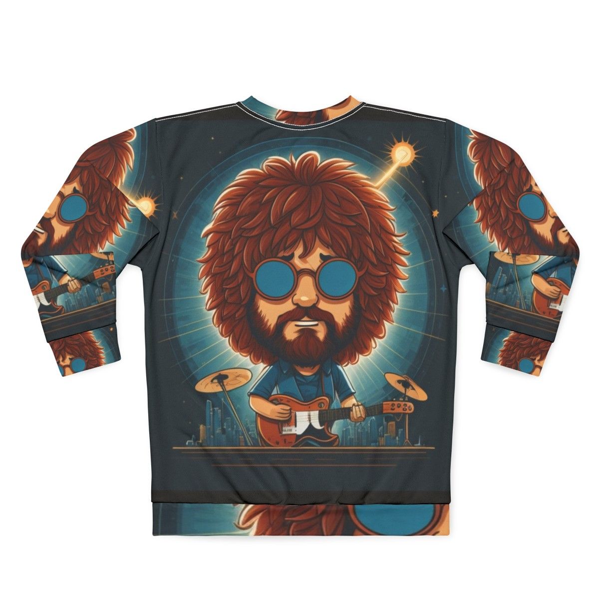 Jeff Lynne and Electric Light Orchestra 'Mr. Blue Sky' retro-style graphic sweatshirt - Back