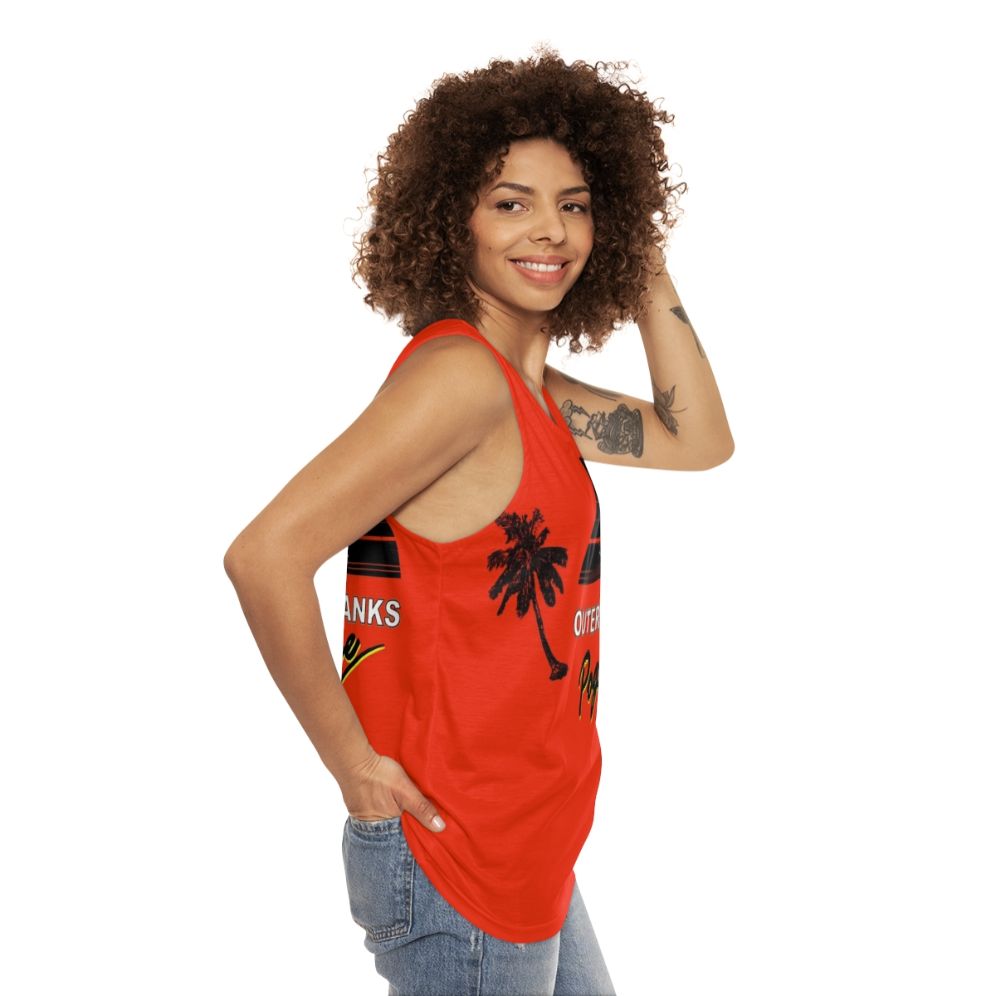 Outer Banks Pogues Unisex Beach Tank Top - women side