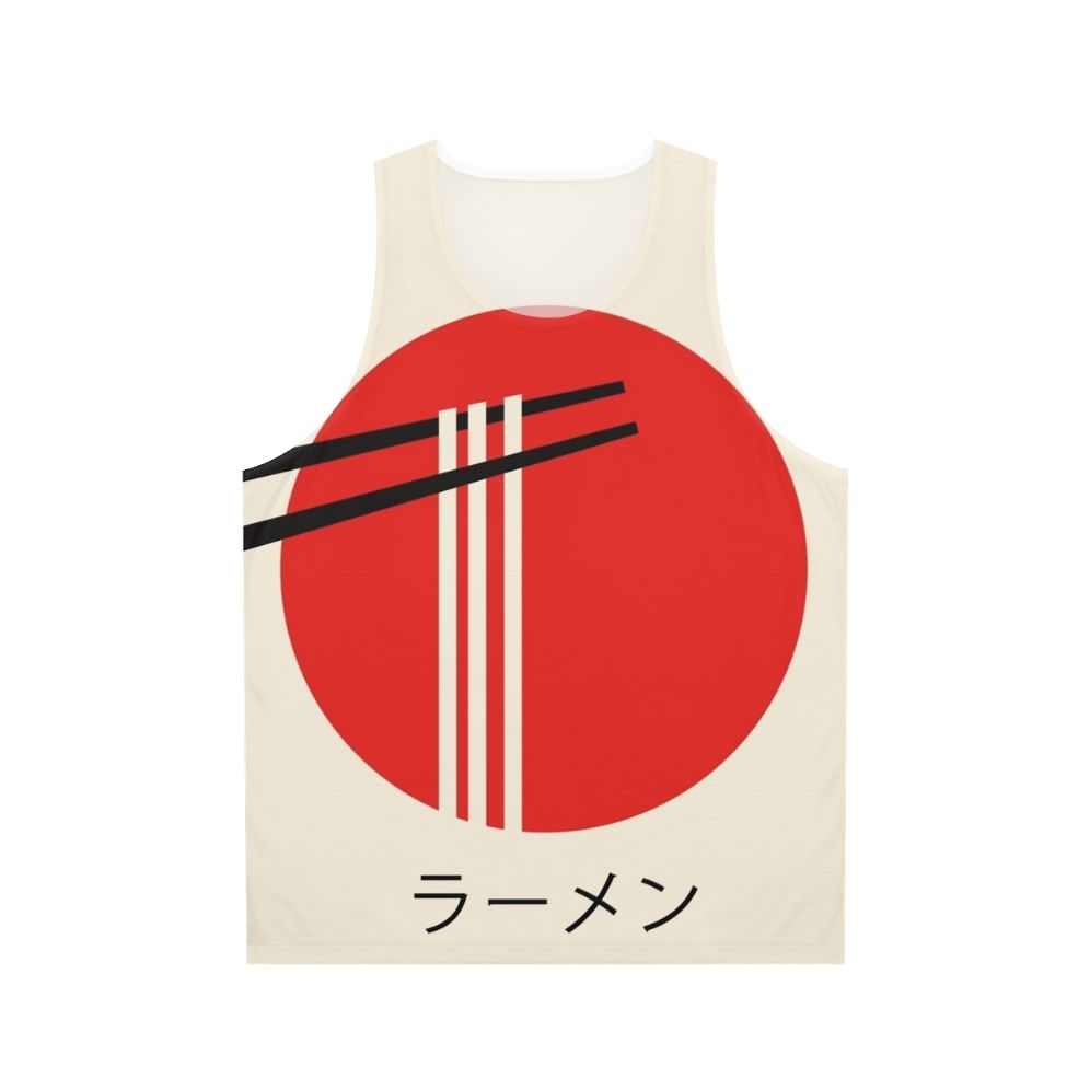 Ramen unisex tank top with vintage Japanese food graphic design