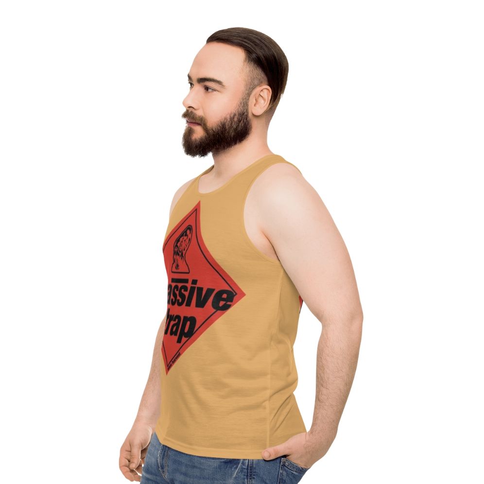 Unisex tank top with Star Wars inspired "It's a Trap!" design - men side