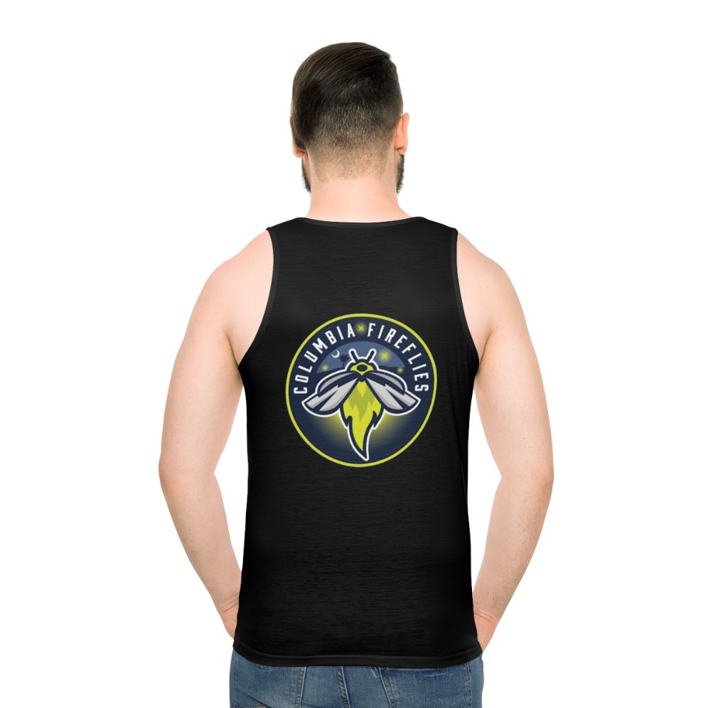 Unisex Columbia Fireflies team spirit athletic tank top - men back