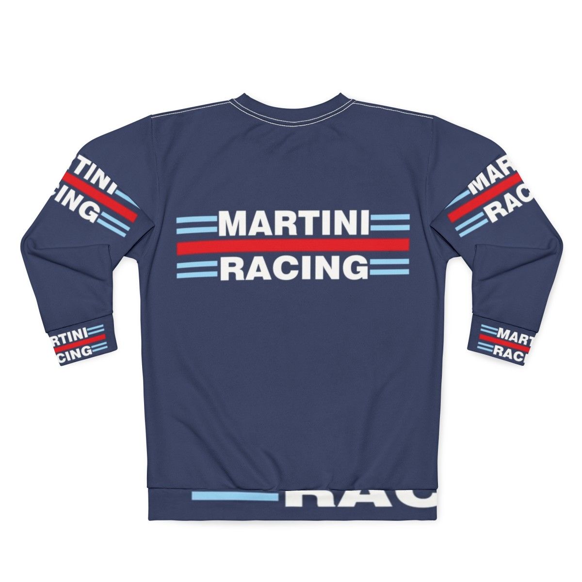 Vintage Martini Racing Sweatshirt featuring classic motorsport design - Back