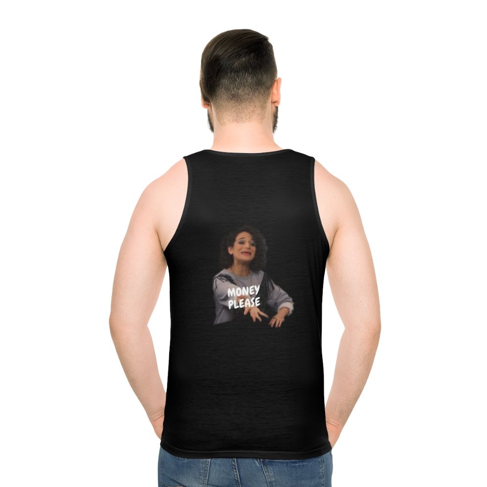 Money Please Unisex Tank Top - men back