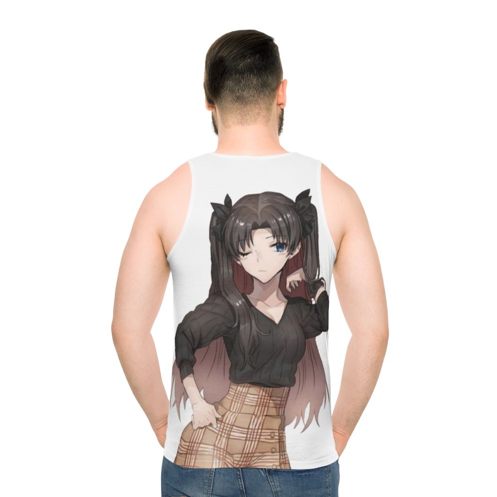 Anime Rin Tohsaka Unisex Tank Top - men back