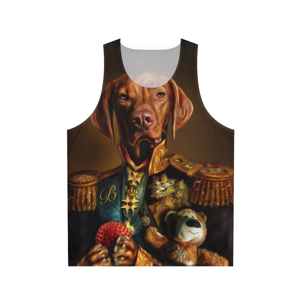 Vizsla dog portrait unisex tank top