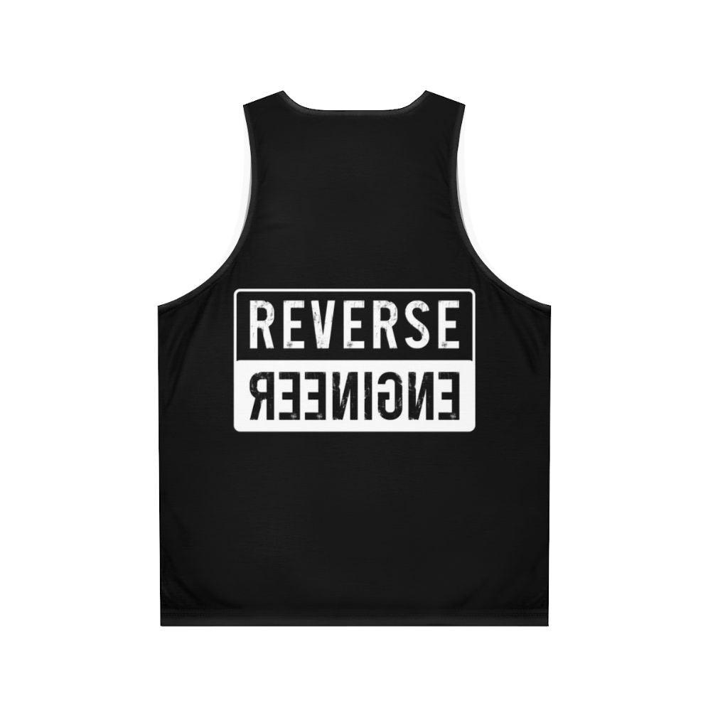 Reverse engineer unisex tank top - Back