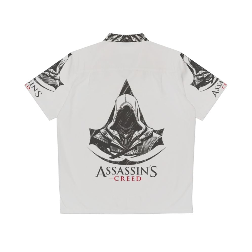 Assassin's Creed character Hawaiian shirt with logo design - Back