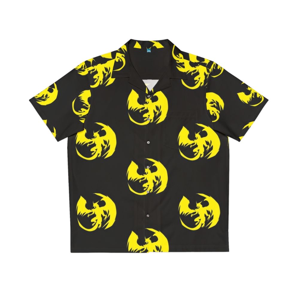 Yellow dragon Hawaiian shirt