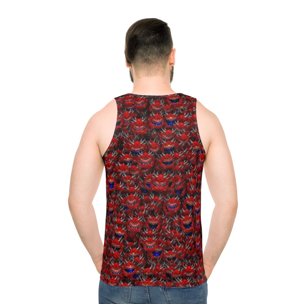 Doom Cacodemon Unisex Tank Top - men back