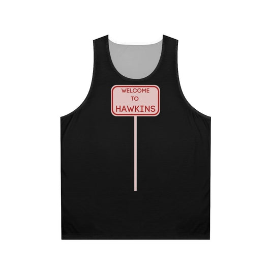 Hawkins Unisex Tank Top with Stranger Things Design