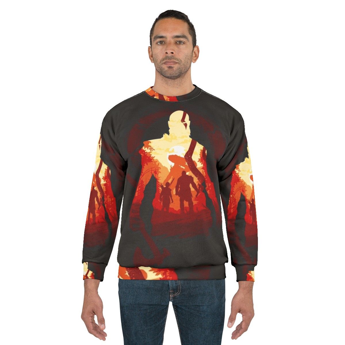 Adventure Of The Gods Sweatshirt featuring Kratos and Atreus from God of War - men