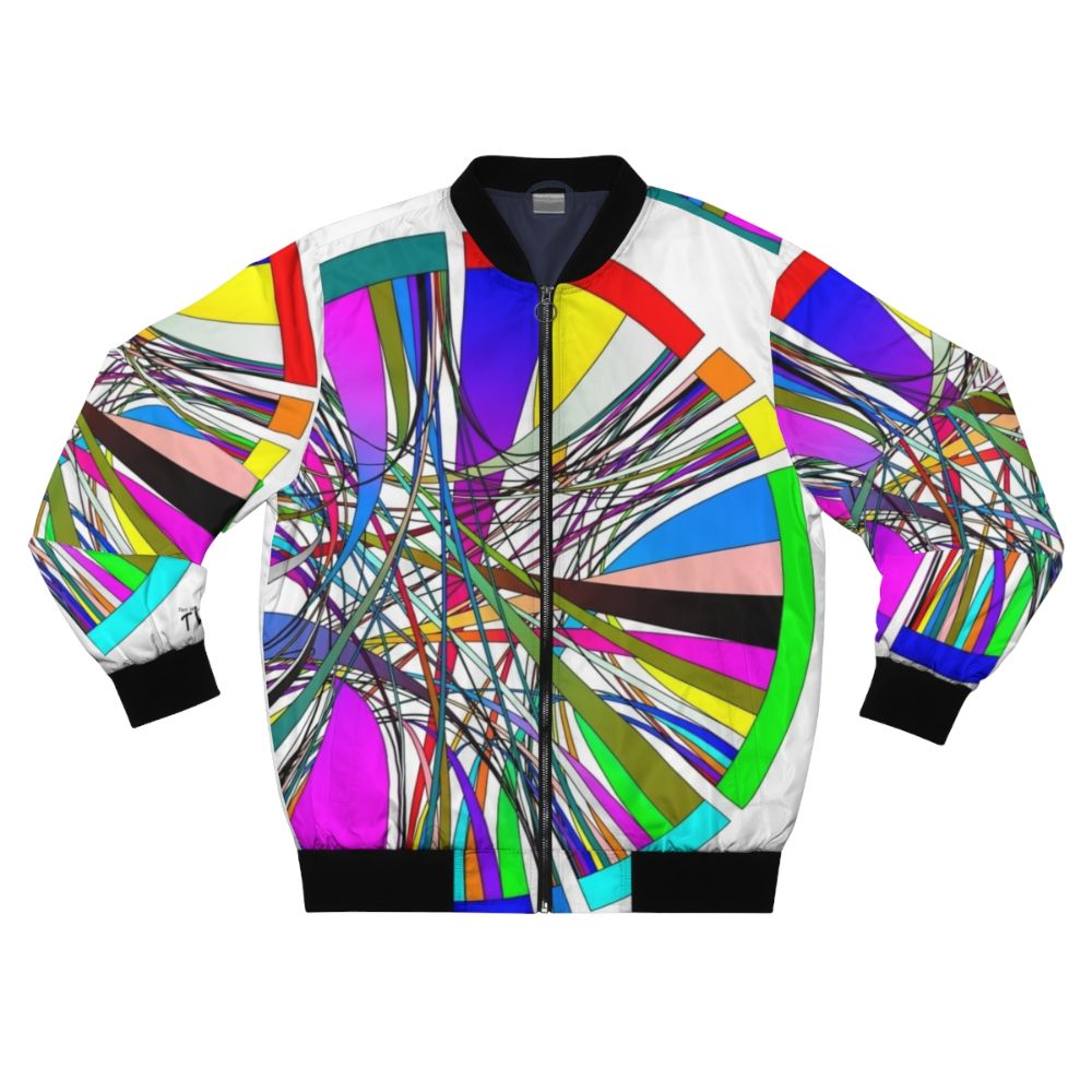 TWOW data visualization bomber jacket