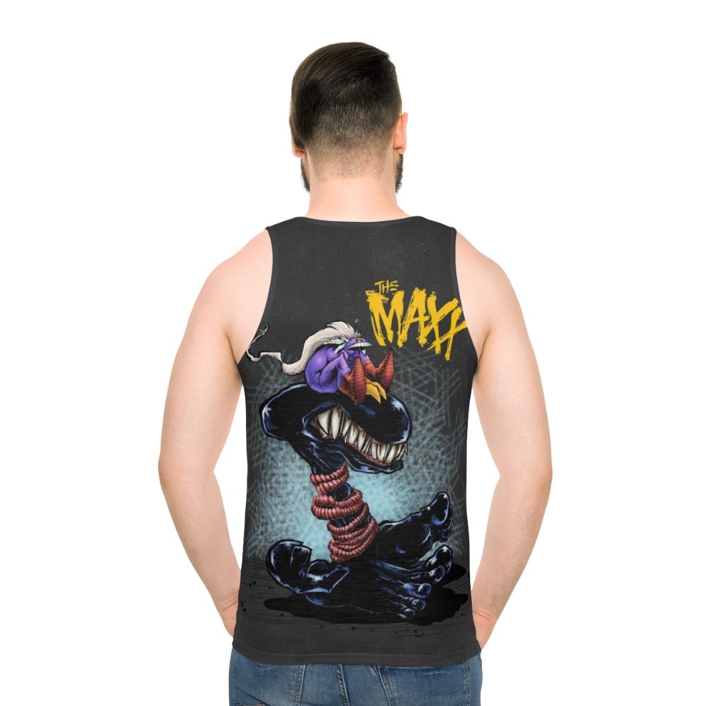 Unisex 90s grunge style tank top - men back