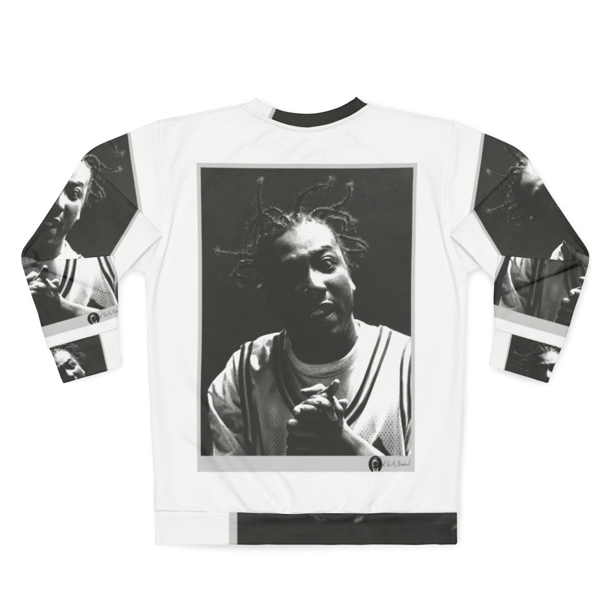 Ol Dirty Bastard ODB Portrait Hip Hop Sweatshirt - Back