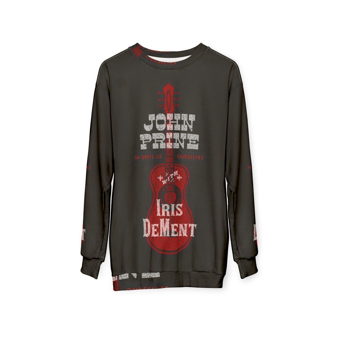 John Prine and Iris Dement "In Spite of Ourselves" Sweatshirt - hanging