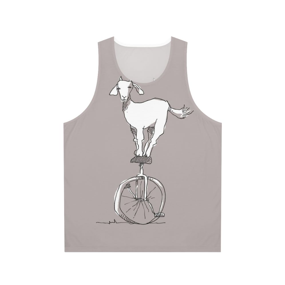 Goat on a unicycle graphic