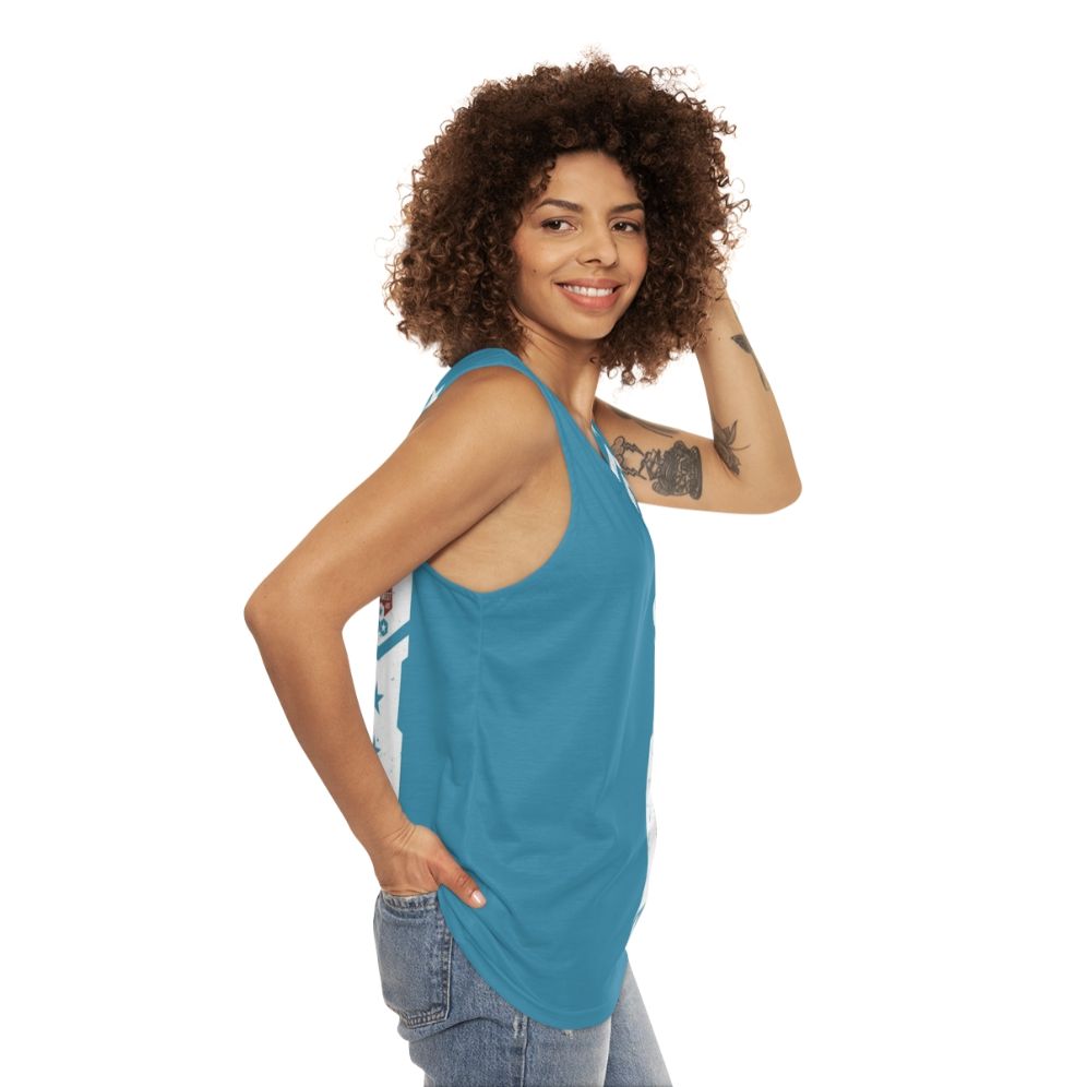 405th Southwest Regiment Halo Spartan Unisex Tank Top - women side