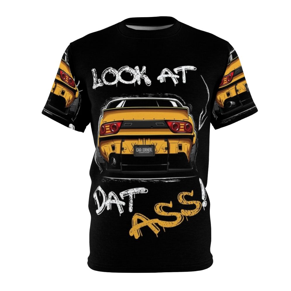 Nissan 200SX inspired all-over print t-shirt design featuring car graphics