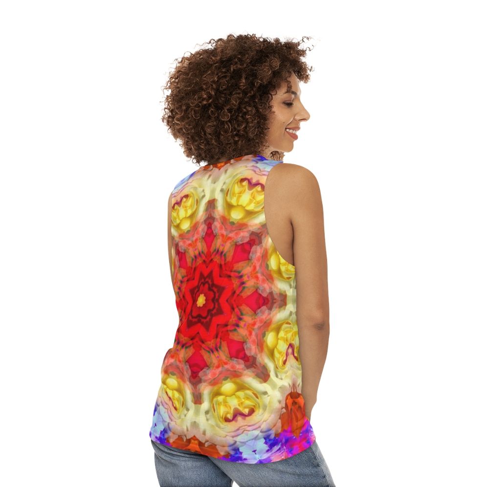 Spiritual rose unisex tank top - women back