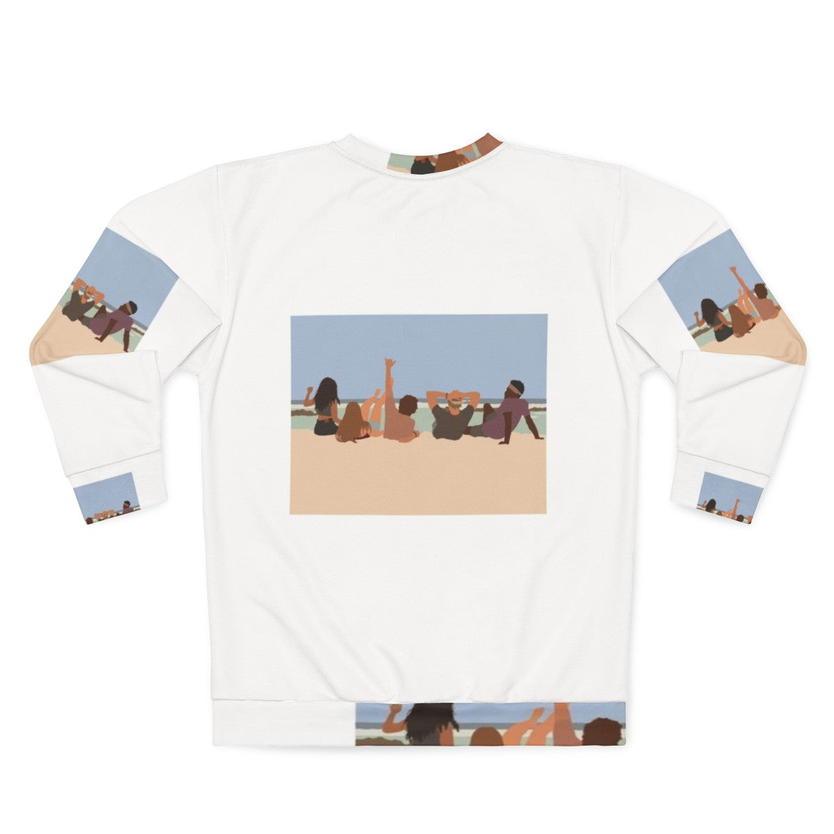 Outerbanks Sweatshirt featuring characters from the popular TV series Outer Banks - Back