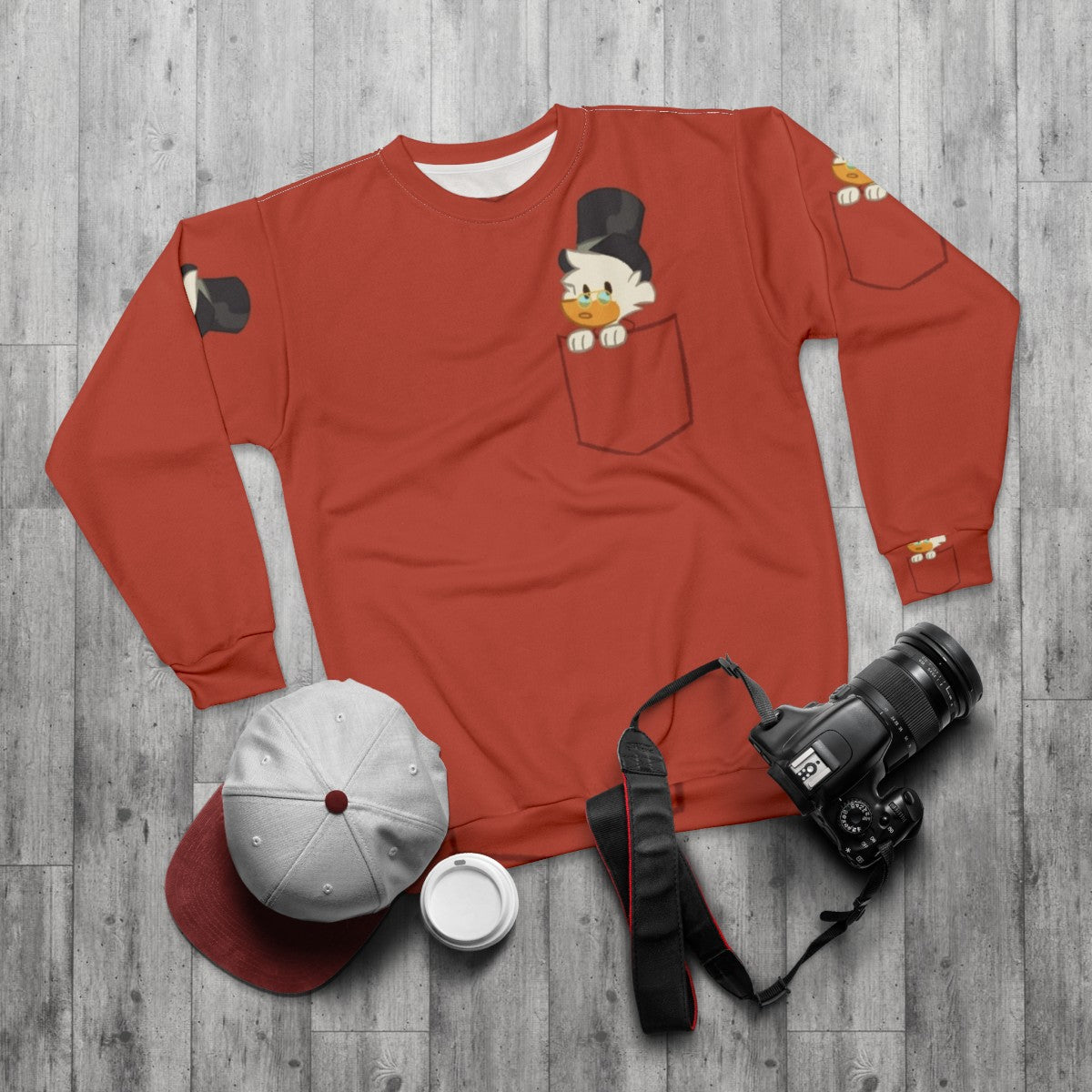 Scrooge McDuck Pocket Sweatshirt - flat lay