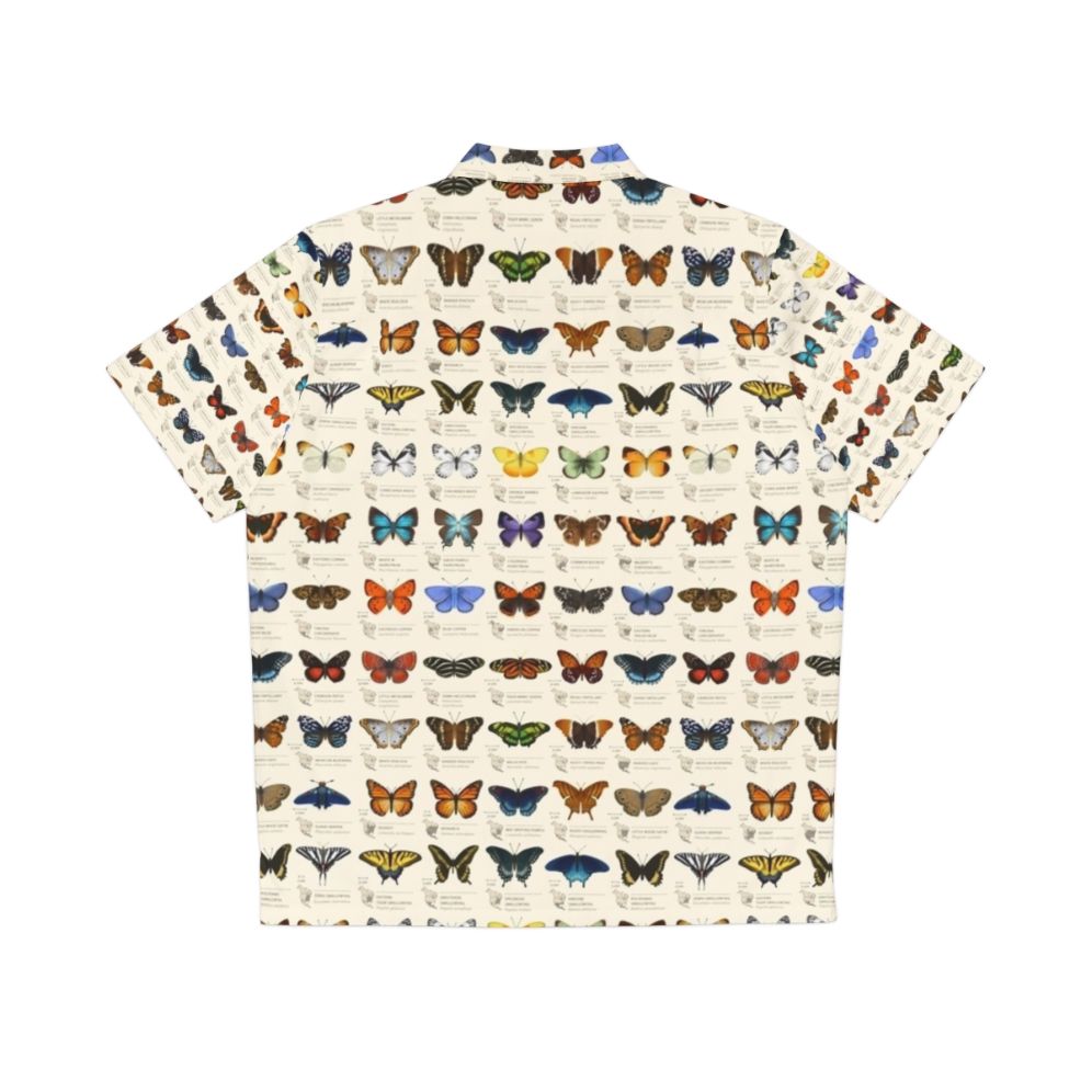 Butterflies of North America Hawaiian Shirt featuring a nature-inspired graphic design - Back