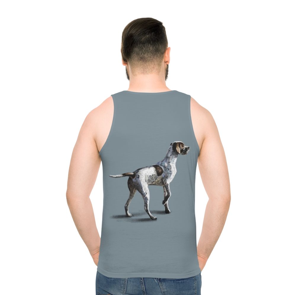 Pointer Unisex Tank Top - men back