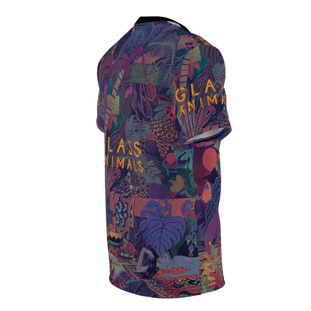 Glass Animals Zaba inspired all-over print t-shirt with colorful album art design - men right