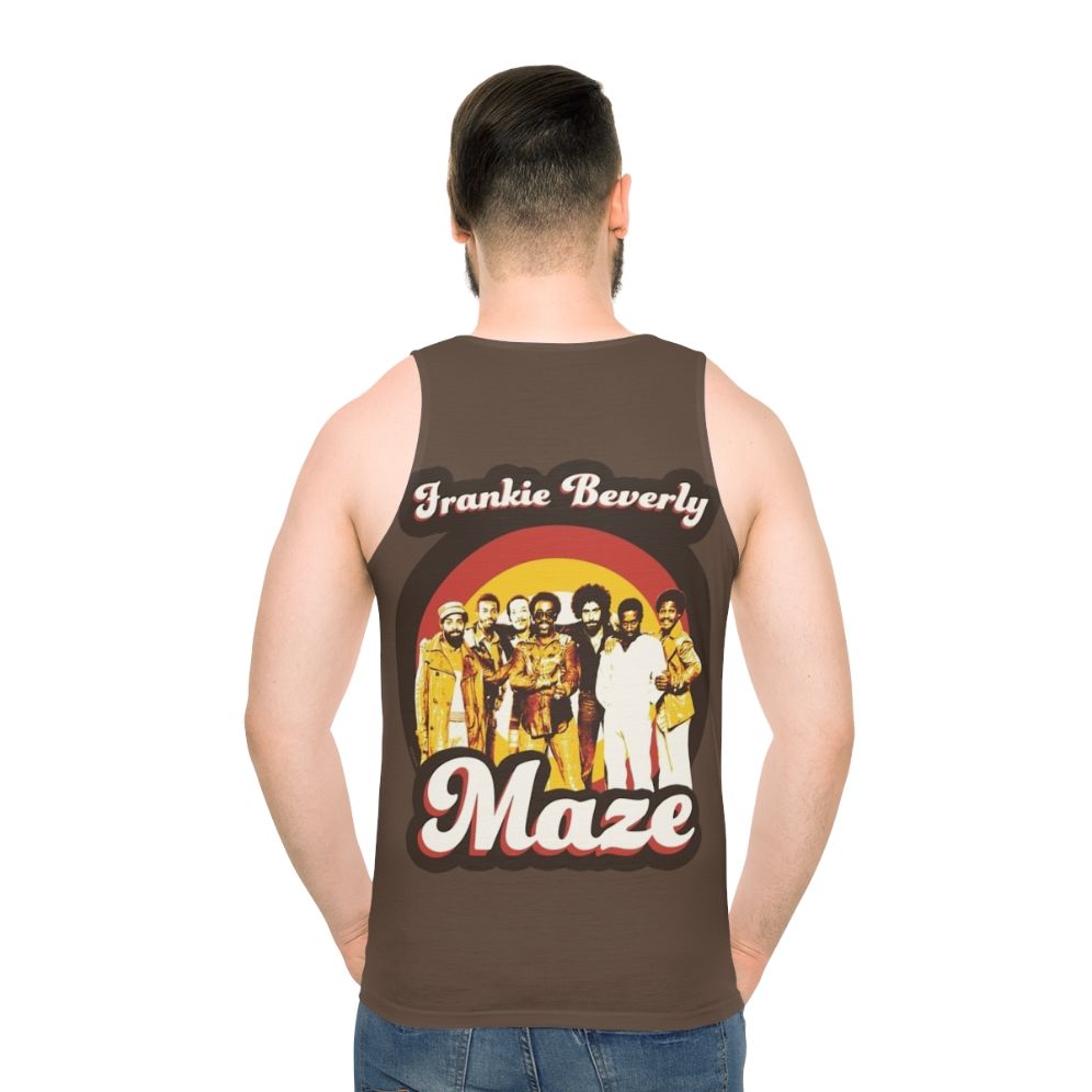 Frankie Beverly and Maze 70s Funky Soul Unisex Tank Top - men back