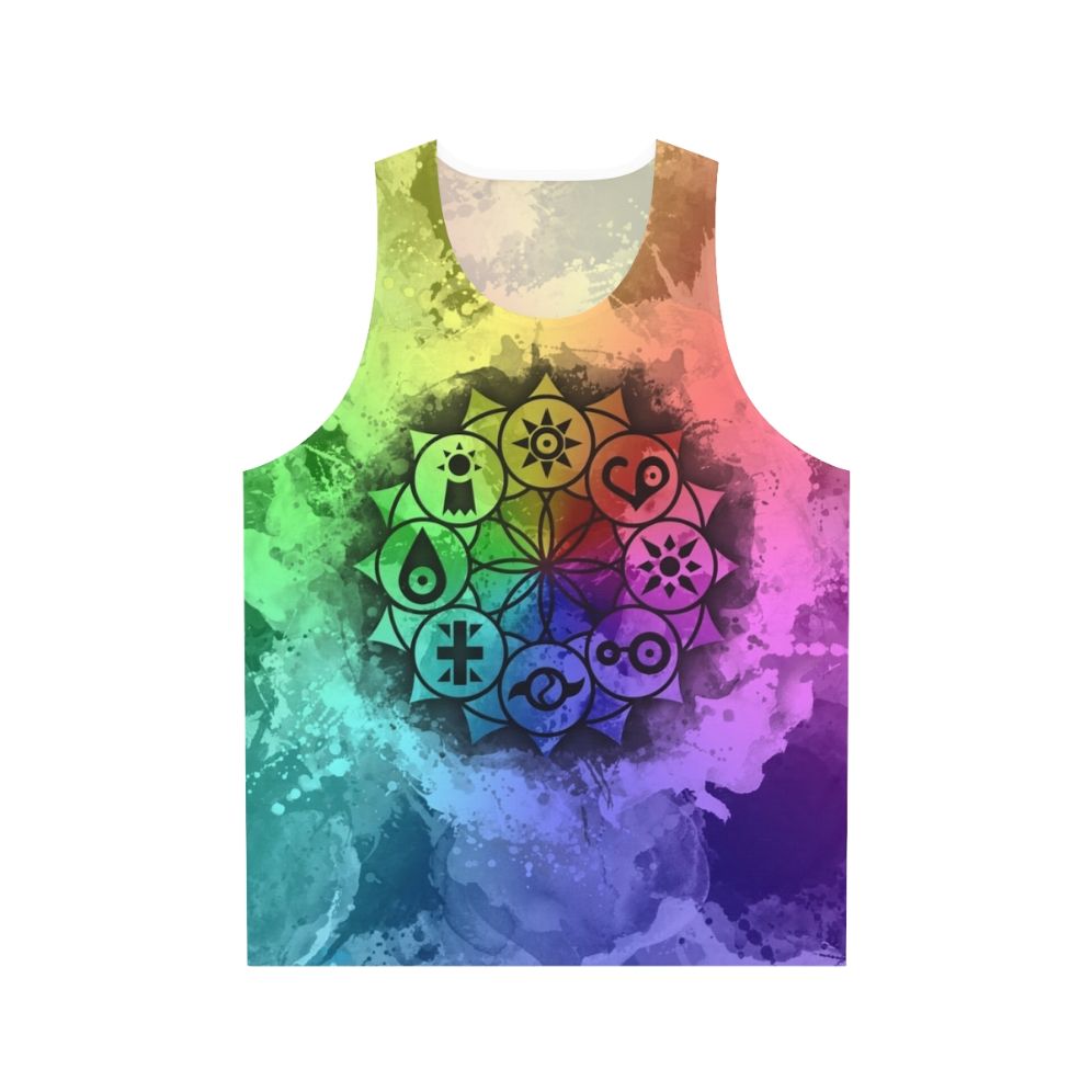 Digimon mandala print unisex tank top