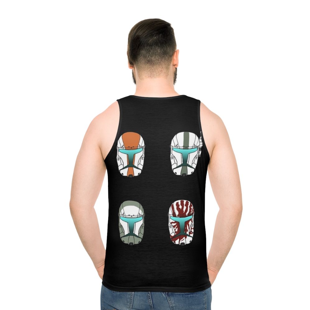 Delta Squad Helmets Unisex Star Wars Tank Top - men back