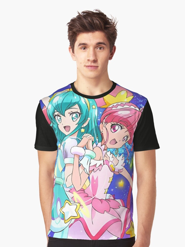 Star Twinkle PreCure Anime Magical Girl Graphic T-Shirt - Men