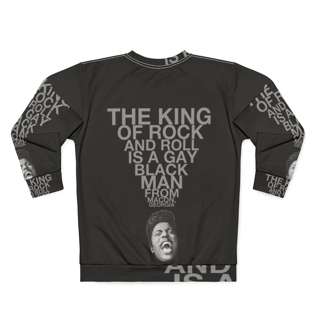 Ooh My Soul Sweatshirt featuring Little Richard's iconic image - Back