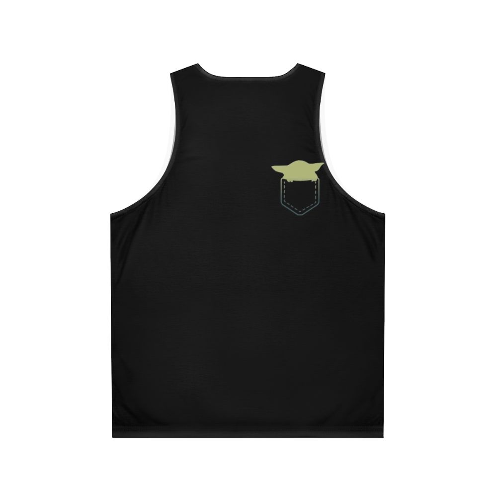 Cute Baby Yoda Star Wars Unisex Tank Top - Back