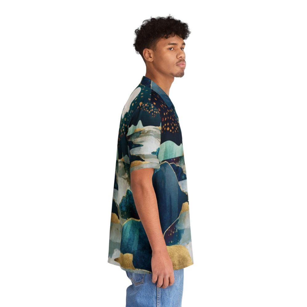 Celestial Moon Glow Hawaiian Shirt with nature-inspired design - People Pight