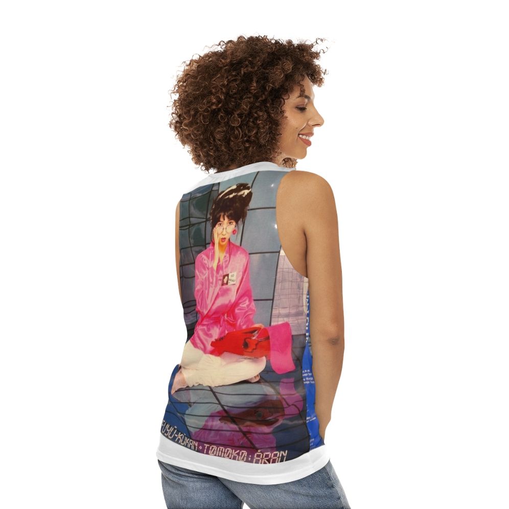 Retro tank top with 'I'm in Love' design by Tomoko Aran - women back