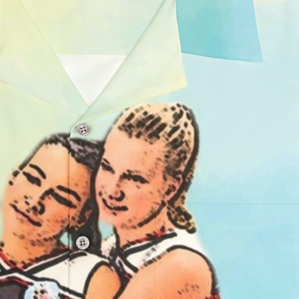 Watercolor Hawaiian Shirt with Brittana from Glee - Detail