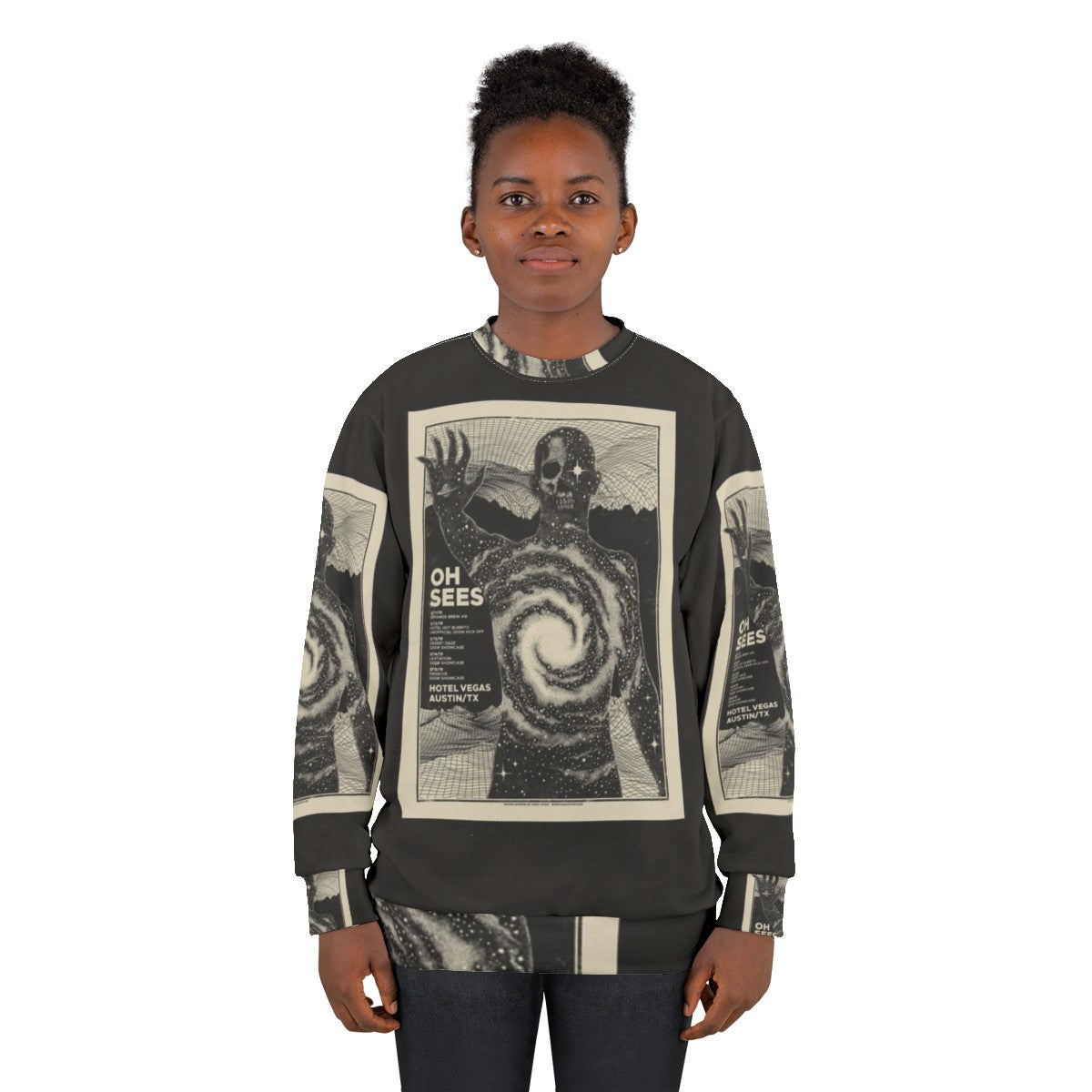 Thee Oh Sees psychedelic rock band sweatshirt - women