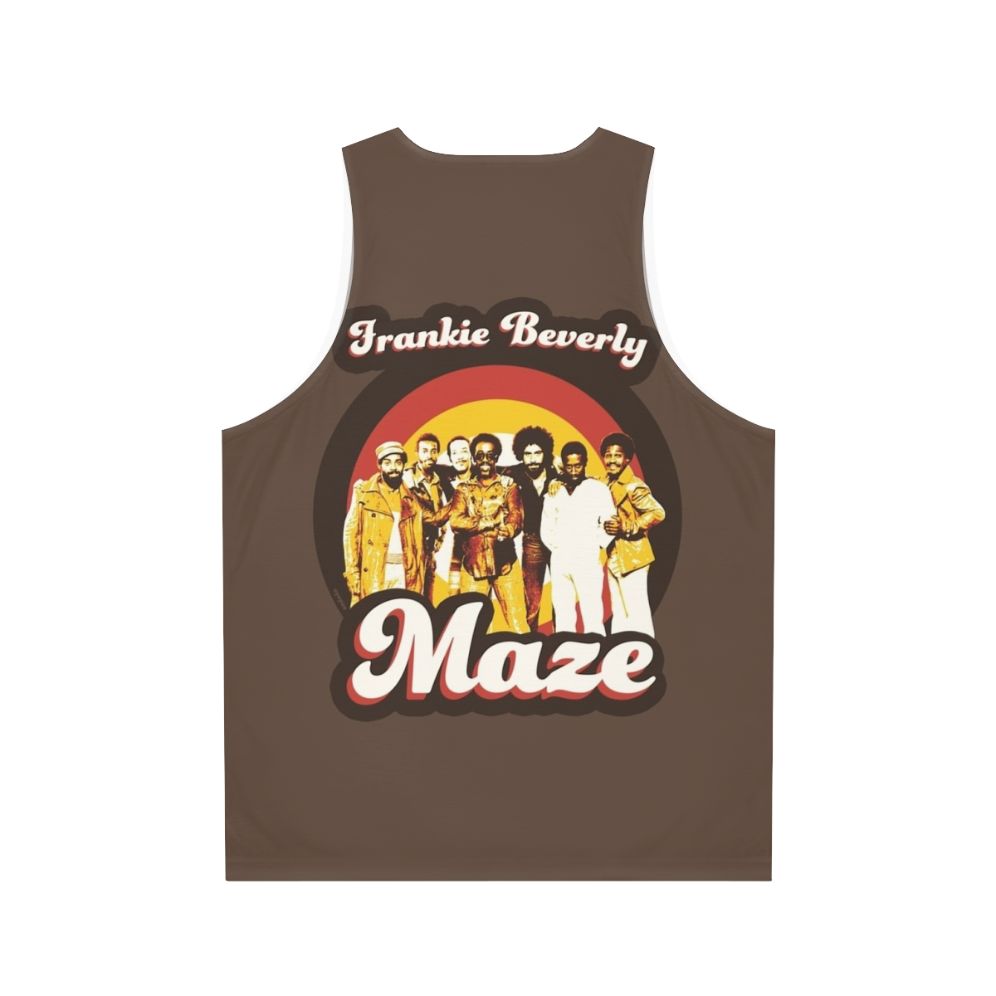 Frankie Beverly and Maze 70s Funky Soul Unisex Tank Top - Back