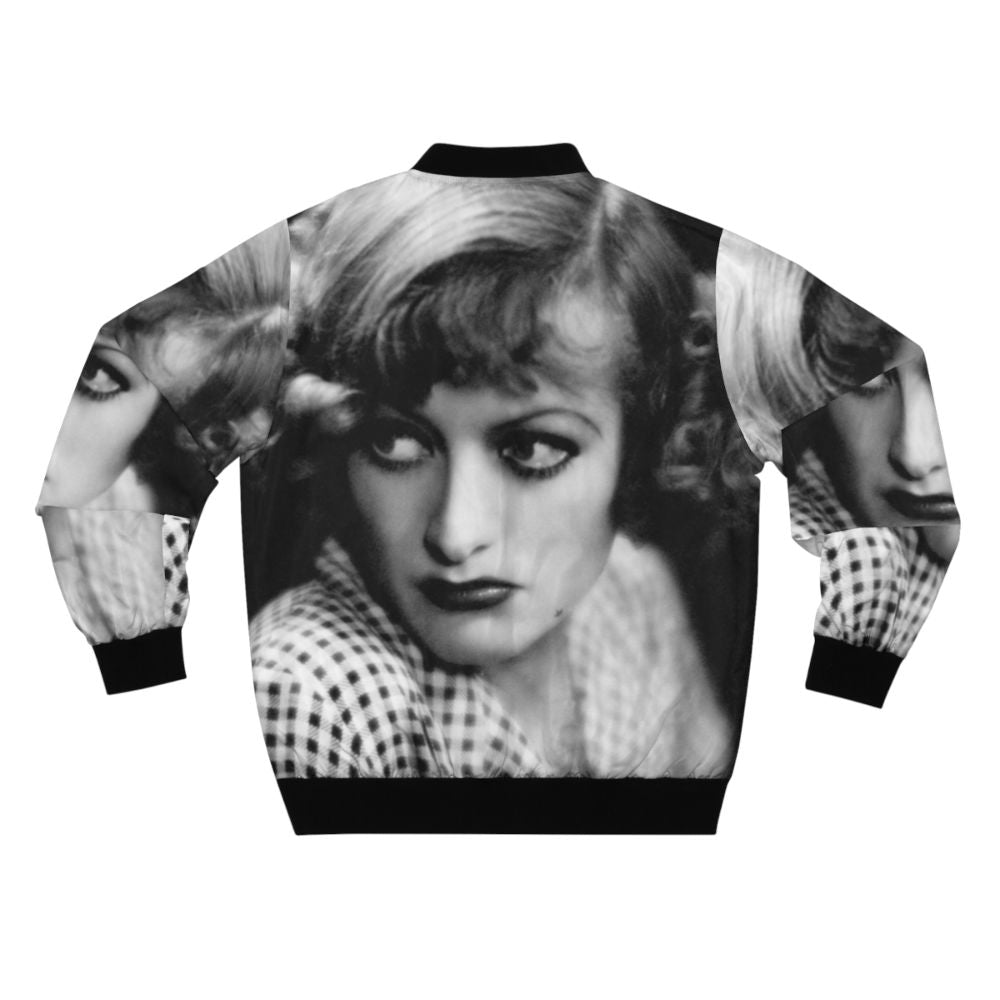 Vintage Joan Crawford Rain Bomber Jacket with retro style - Back