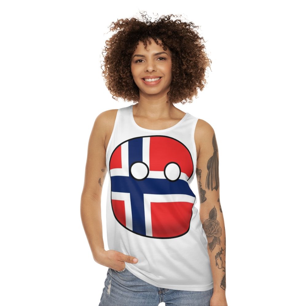 Norway Countryball Unisex Tank Top - women