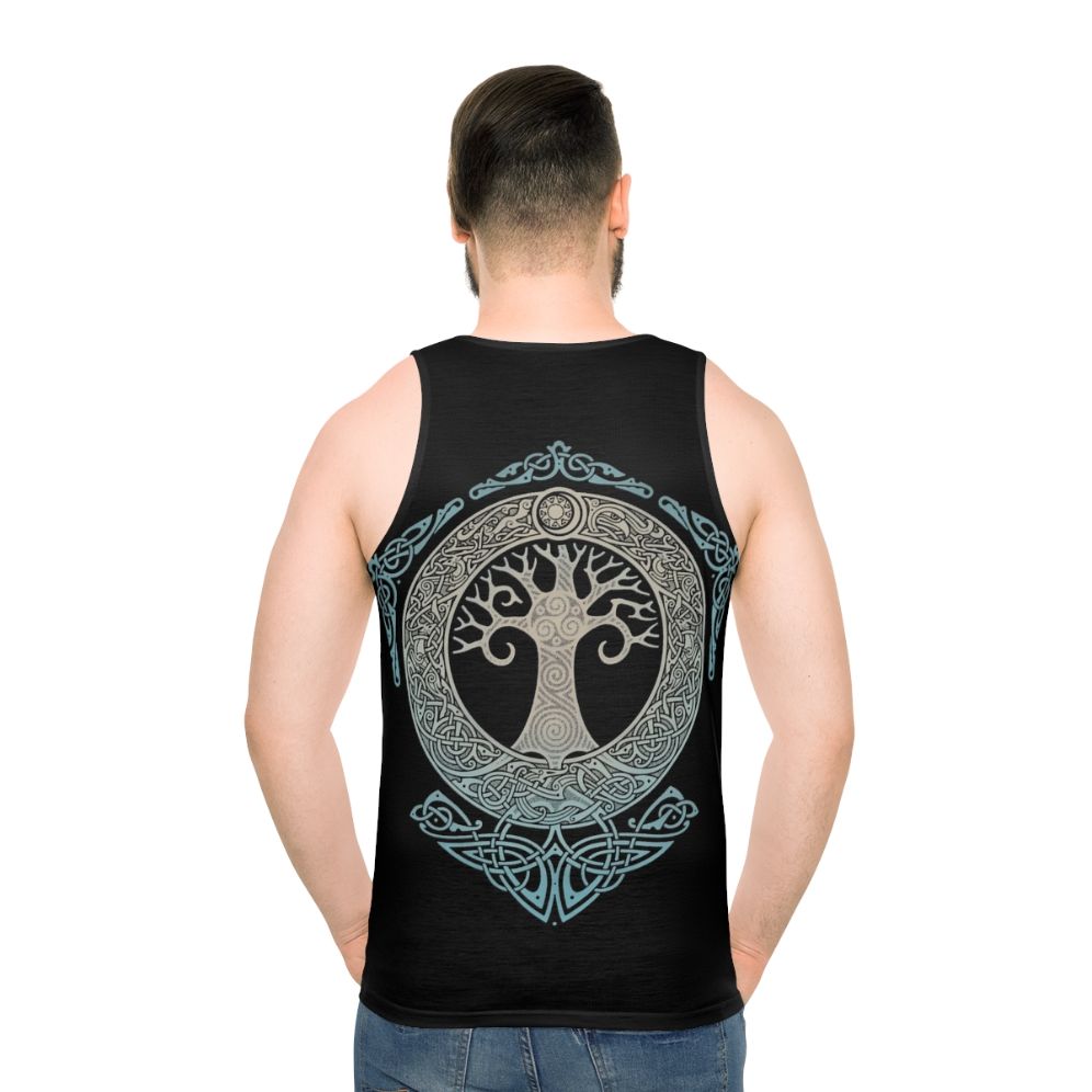 Yggdrasil Tree of Life Unisex Tank Top - men back