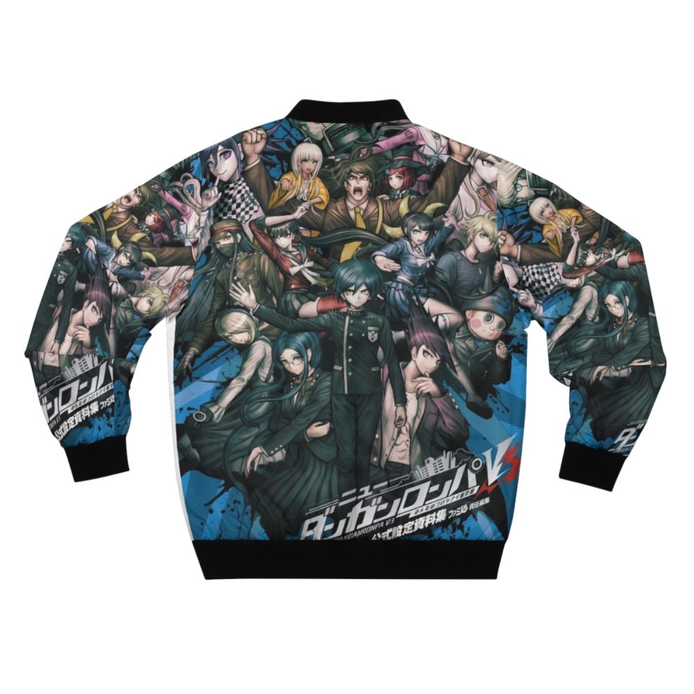 Danganronpa V3 Killing Harmony Bomber Jacket featuring characters Kokichi Ouma and Rantaro Amami - Back