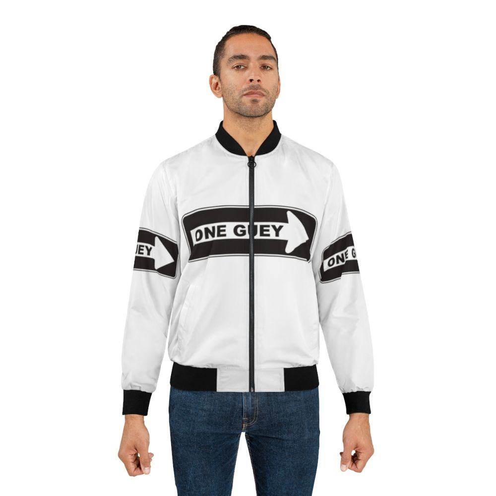 Chicano Guey Bomber Jacket featuring a stylish and sarcastic design - Lifestyle